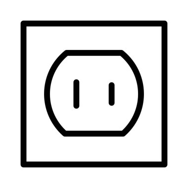 Duvar Eklentisi simgesi, vektör illüstrasyonu  