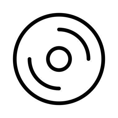 Optik Disk simgesi, vektör illüstrasyonu