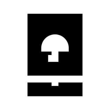 Tablet Şemsiye Güvenlik simgesi, vektör illüstrasyonu