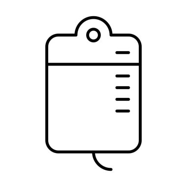 Poşet İlaç simgesi, vektör illüstrasyonu