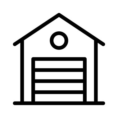 bina simgesi, vektör illüstrasyonu