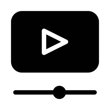 Oyuncu Ortam simgesi, vektör illüstrasyonu   