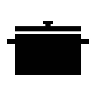 Tencere simgesi, vektör illüstrasyonu