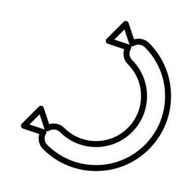 Sosis simgesi, vektör çizimi