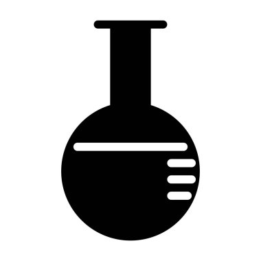Mataralı Kimyasal Laboratuar simgesi, vektör illüstrasyonu