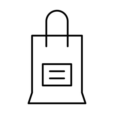 Alışveriş simgesi, vektör illüstrasyonu