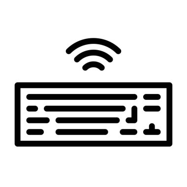  Klavye simgesi, vektör illüstrasyonu