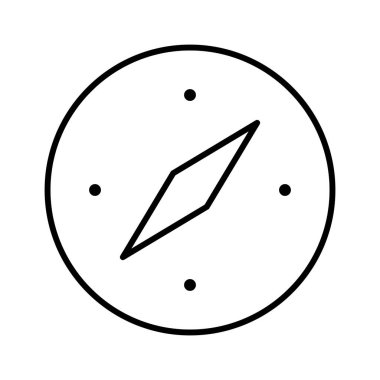 pusula simgesi, vektör illüstrasyonu