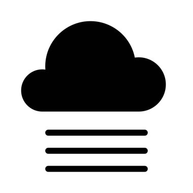 bulut simgesi, vektör illüstrasyonu