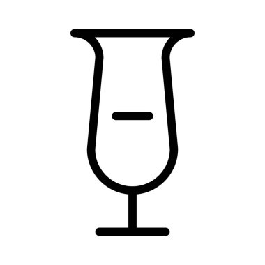 Kokteyl simgesi, vektör illüstrasyonu