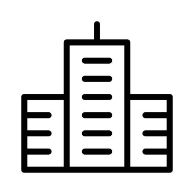 İş Binası Finans simgesi, vektör