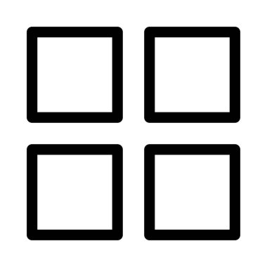 Izgara simgesi, vektör illüstrasyonu