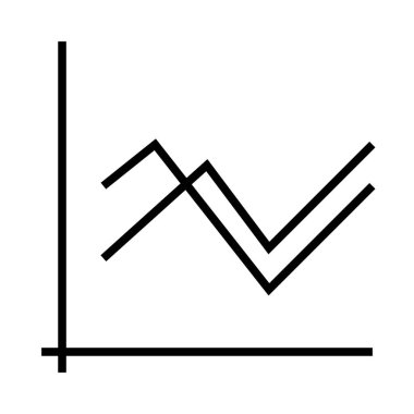 Sunum grafik simgesi, vektör illüstrasyonunu büyüt