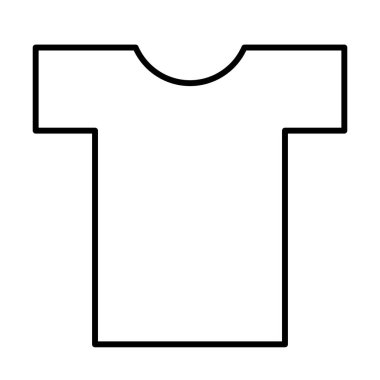  t-shirt simgesi, vektör illüstrasyonu  