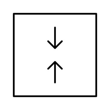 Sağ Küçük Ok Yön Taşı simgesi, vektör illüstrasyonu