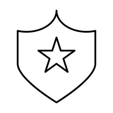 Rozet simgesi, vektör illüstrasyonu