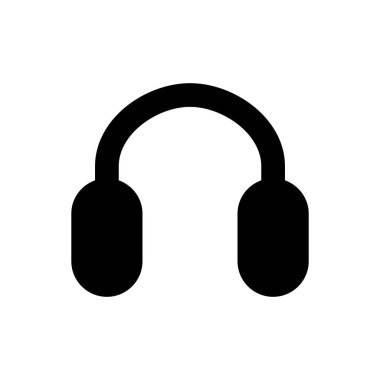 kulaklık simgesi, vektör illüstrasyonu