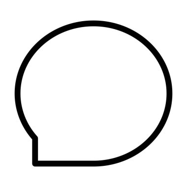 konuşma balonu simgesi, vektör illüstrasyonu