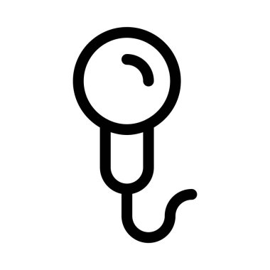 mikrofon simgesi, vektör illüstrasyonu