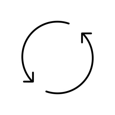 Simge, vektör illüstrasyonunu eşzamanla