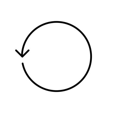  Simgeyi, vektör illüstrasyonunu yeniden yükle  