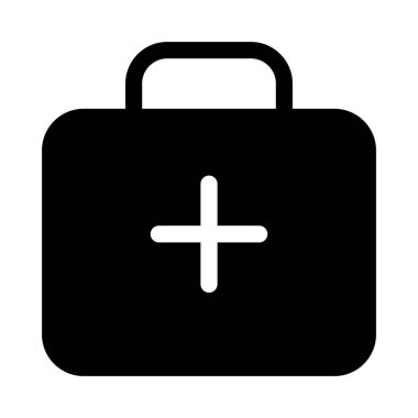 Poşet İlaç simgesi, vektör illüstrasyonu