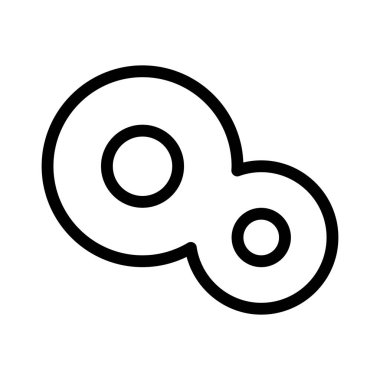 Kızarmış yumurta simgesi, vektör illüstrasyonu