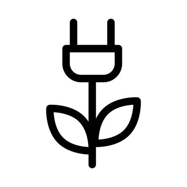 Yeşil Enerji simgesi, vektör illüstrasyonu