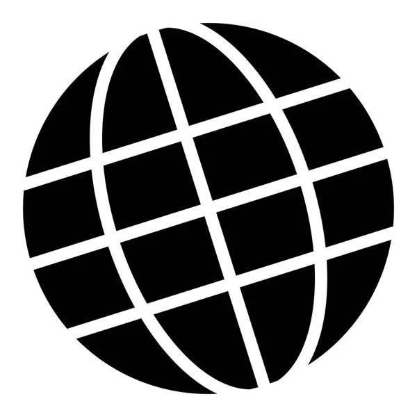 Мировая Концепция Логистики Значок Глобус Белом Фоне Векторная Иллюстрация — стоковый вектор
