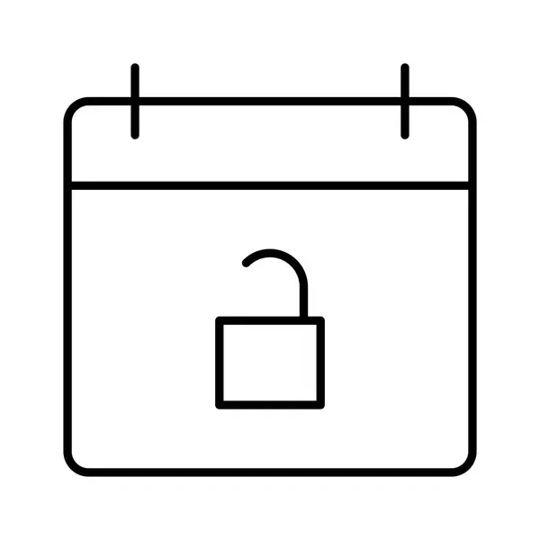 Иконка Календаря Векторная Иллюстрация — стоковый вектор