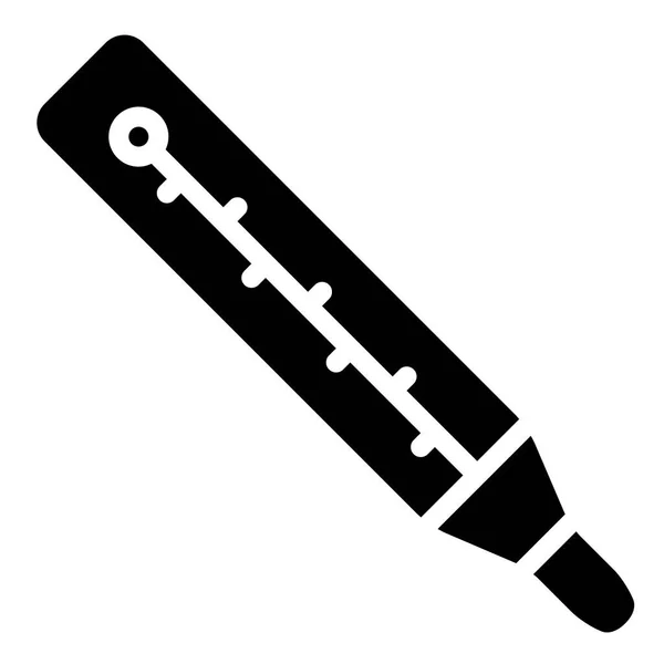 Icona Termometro Sfondo Bianco Illustrazione Vettoriale — Vettoriale Stock