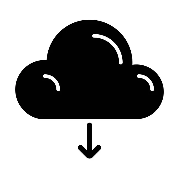 Wolkensymbol Vektorillustration — Stockvektor