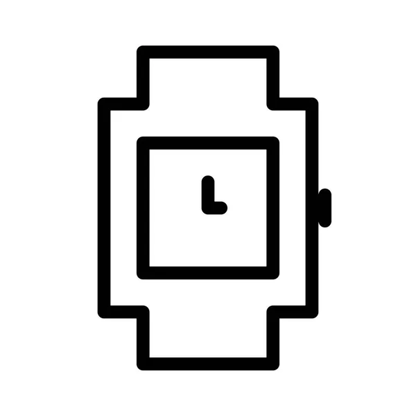 Icono Reloj Pulsera Sobre Fondo Blanco Ilustración Vectorial — Archivo Imágenes Vectoriales