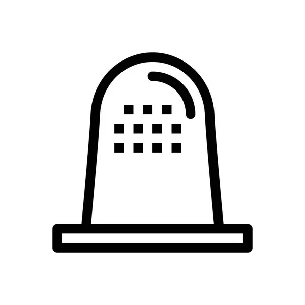 Dedo Sombrero Ropa Lavadora Icono Vector — Vector de stock