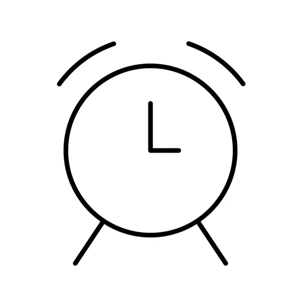 Icono Alarma Sobre Fondo Blanco Ilustración Vectorial — Vector de stock