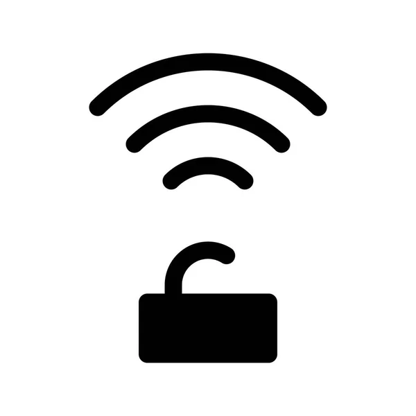 Значок Wifi Белом Фоне Векторная Иллюстрация — стоковый вектор