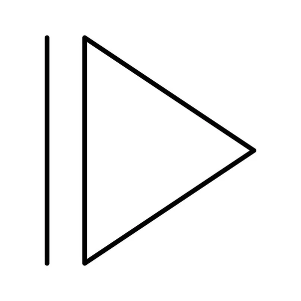 Slomo Videoplayer Symbol Vektorillustration — Stockvektor