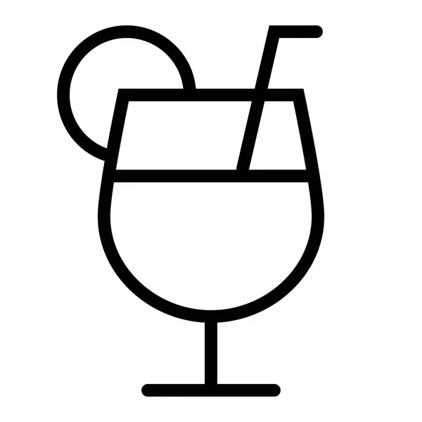 Cocktail Icon Vector Illustration — Stock Vector