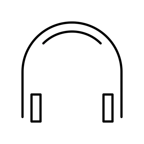 Headphones Icon Vector Illustration — Stock Vector