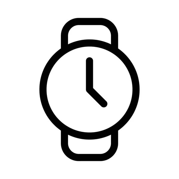 白い背景の腕時計のアイコン ベクトルイラスト — ストックベクタ