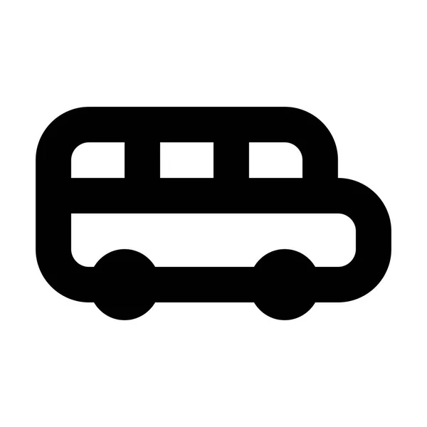 Icono Autobús Escolar Ilustración Vectorial — Vector de stock