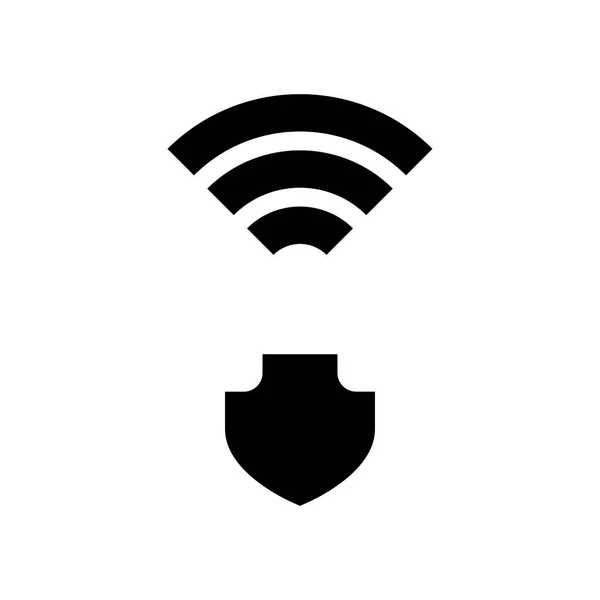 Wifi Symbol Auf Weißem Hintergrund Vektorillustration — Stockvektor