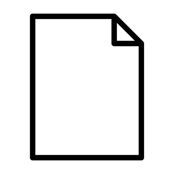 Icono Del Documento Sobre Fondo Blanco Ilustración Vectorial — Vector de stock