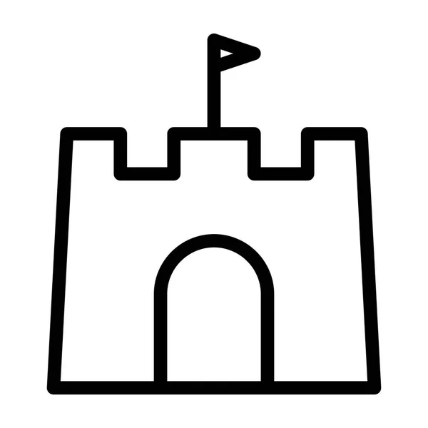 Icône Château Illustration Vectorielle — Image vectorielle