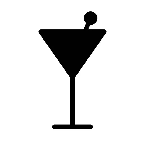 Cocktail Icoon Vector Illustratie — Stockvector