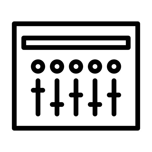 Slider Fader Mixer Icono Ilustración Vectores — Vector de stock