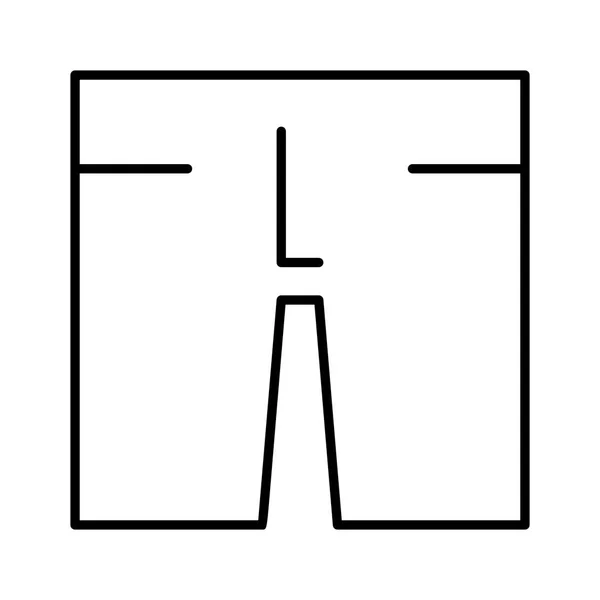 Icono Pantalones Ilustración Vectorial — Vector de stock
