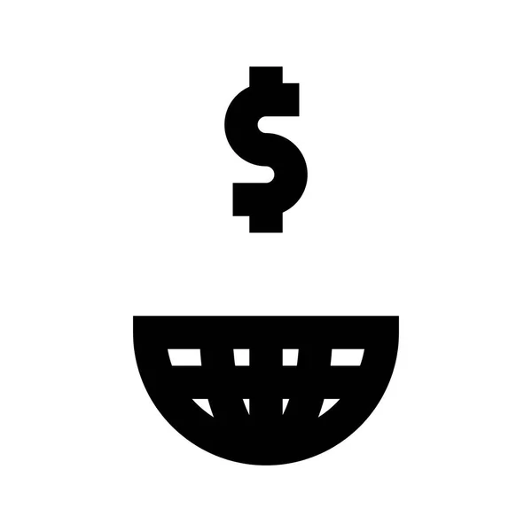 Reserve Currency Dollar Icon Vector Illustration — 스톡 벡터
