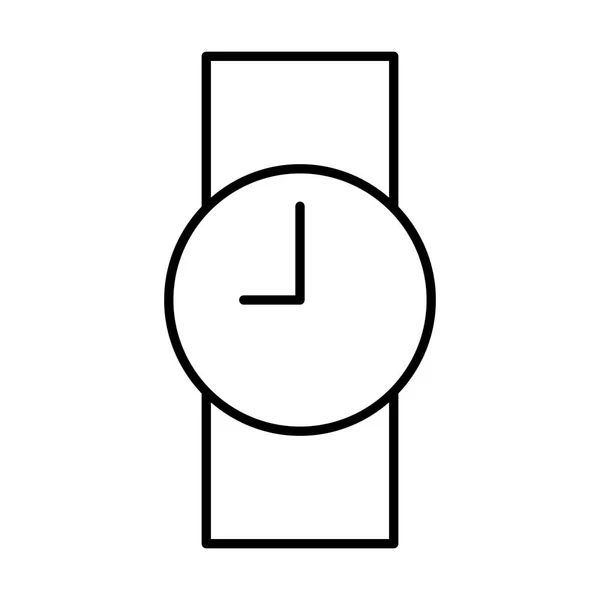 Icono Reloj Pulsera Sobre Fondo Blanco Ilustración Vectorial — Archivo Imágenes Vectoriales