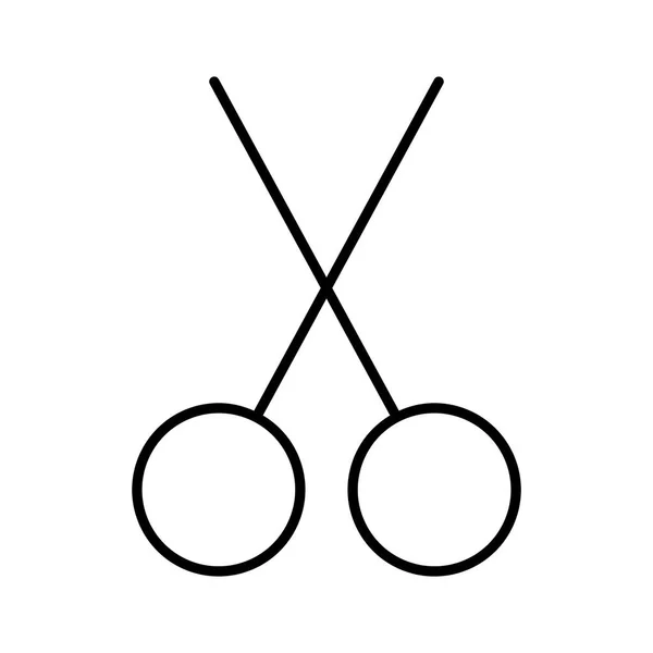 Schere Friseursymbol Vektorillustration — Stockvektor